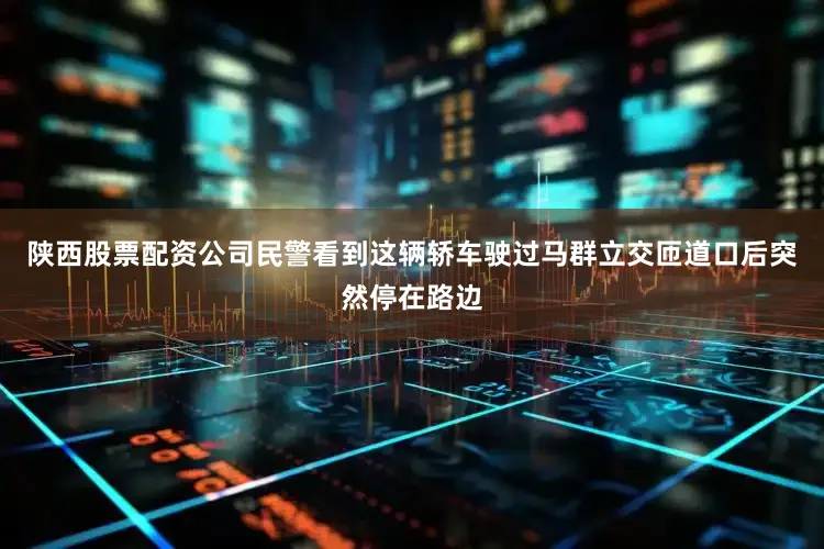 陕西股票配资公司民警看到这辆轿车驶过马群立交匝道口后突然停在路边