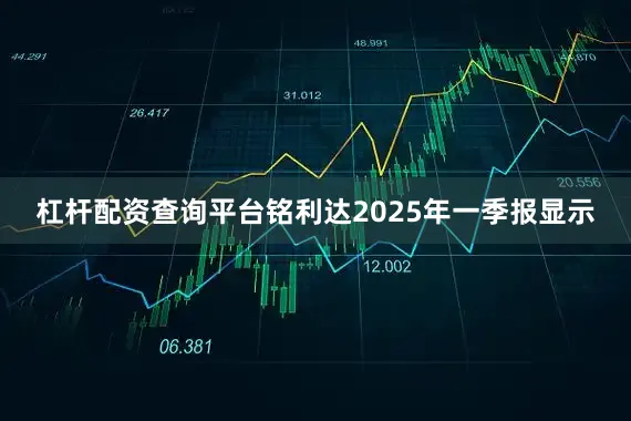 杠杆配资查询平台铭利达2025年一季报显示